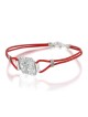 Israel Museum Curative Amulet. Sterling Silver and Leather Bracelet. R