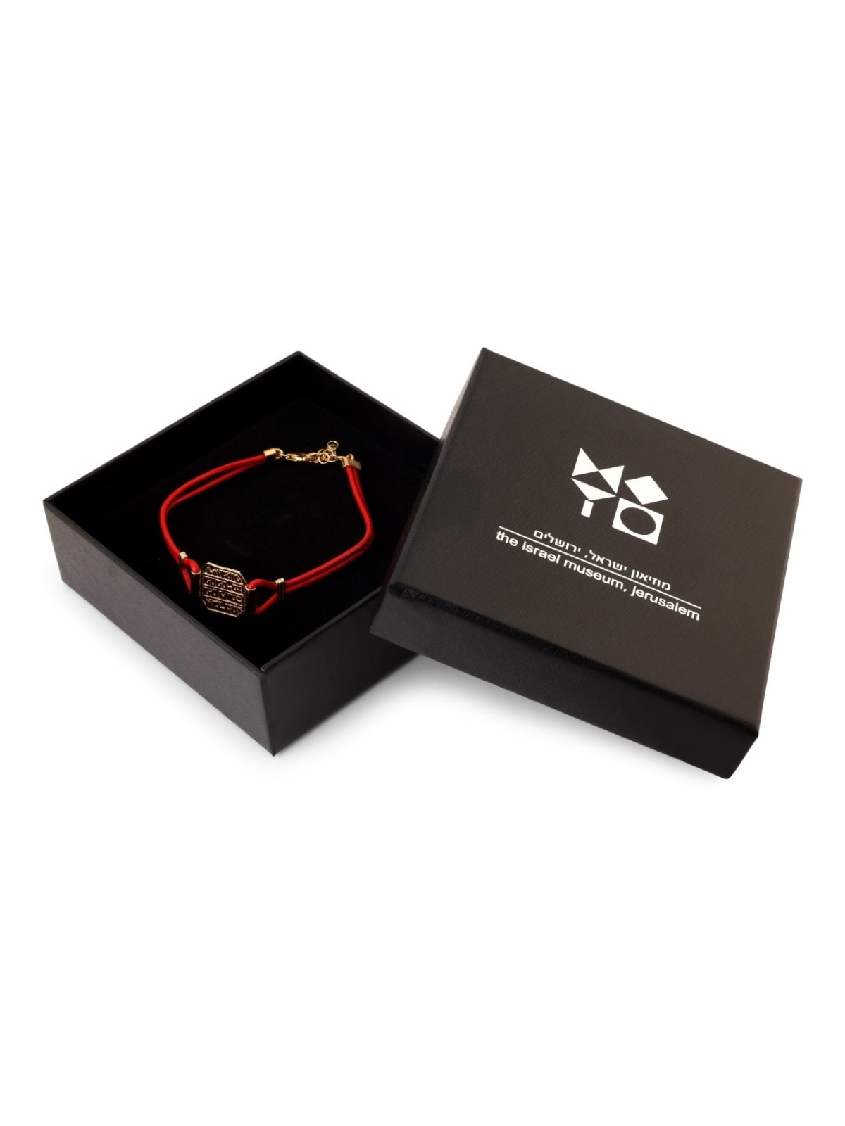 Israel Museum Curative Amulet. Sterling Silver and Leather Bracelet. R