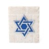 Blue and White Star of David on Jerusalem Stone Standing Plaque