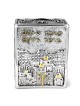 Jerusalem Scenery Silver-Plated and Golden Tzedakah Box