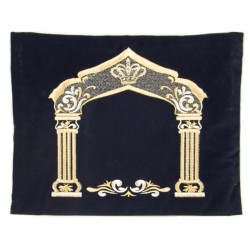 Dark Blue Velvet Tallit Tefillin Bags Gold ... | Talit & Tefillin Bags