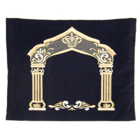 Dark Blue Velvet Tallit Tefillin Bags Gold ... | Talit & Tefillin Bags