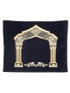 Dark Blue Velvet Tallit Tefillin Bags Gold ... | Talit & Tefillin Bags