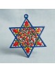 Yair Emanuel Metal Star of David - Pomegranates