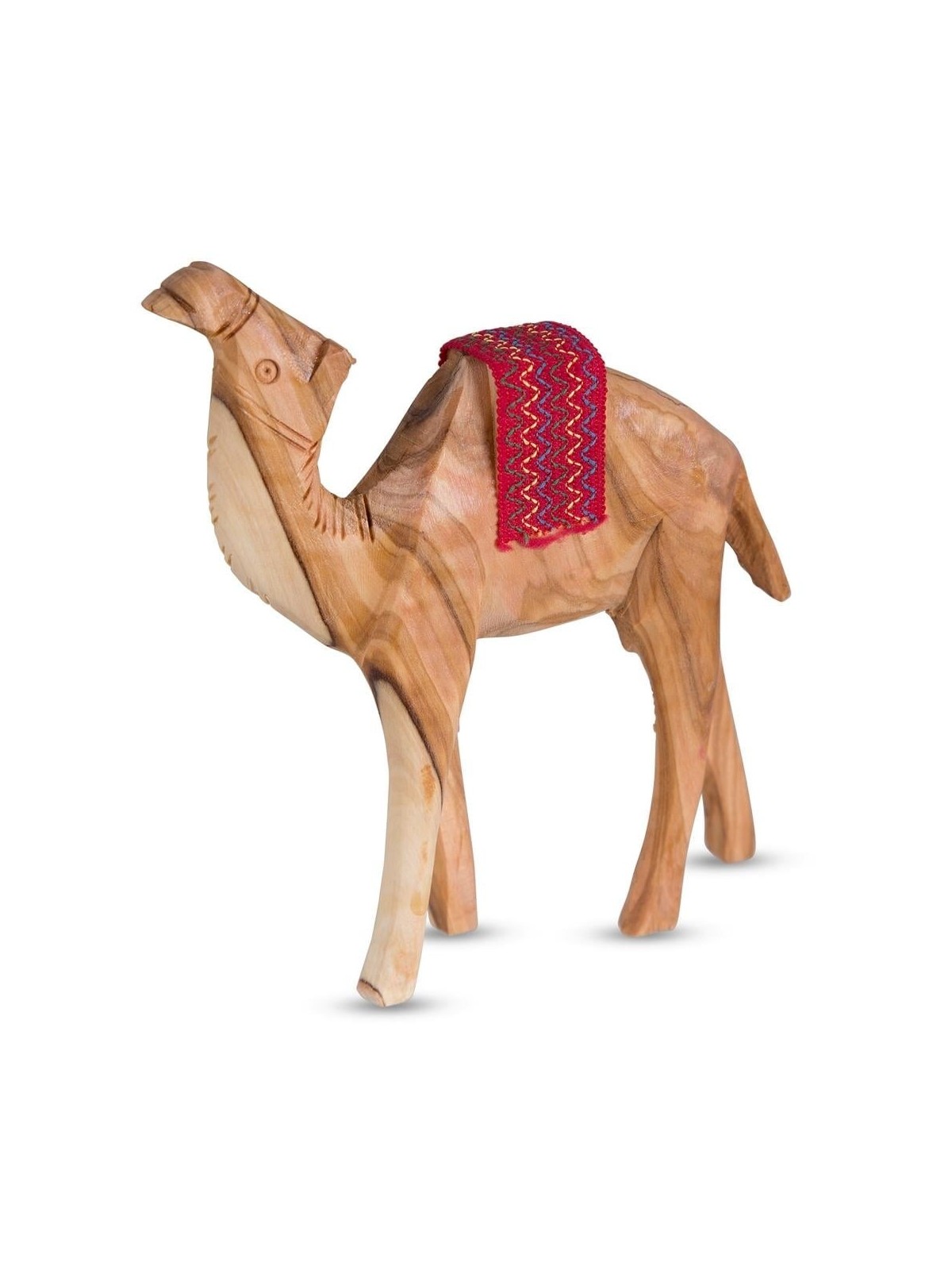 Olive Wood Standing Camel Figurine