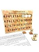 Interactive Ancient Hebrew Script and Rashi Letters Educational Wooden