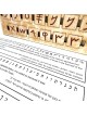 Interactive Ancient Hebrew Script and Rashi Letters Educational Wooden