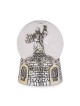 Silver-Plated Moses on Mount Sinai Snow Globe