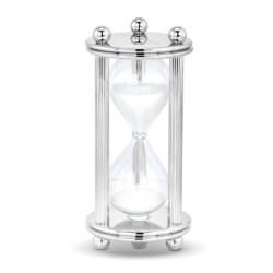 Hazorfim Silver-Plated 30-Minute Hourglass