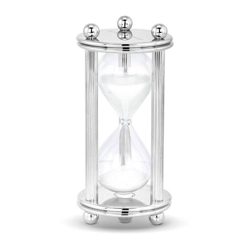 Hazorfim Silver-Plated 30-Minute Hourglass