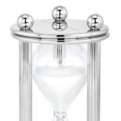 Hazorfim Silver-Plated 30-Minute Hourglass