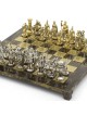 Silver-Plated Greek-Themed Chess Set by Hazorfim