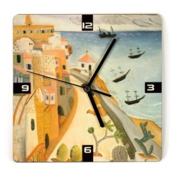 Ofek Wertman Ancient Port of Jaffa Wooden Clock