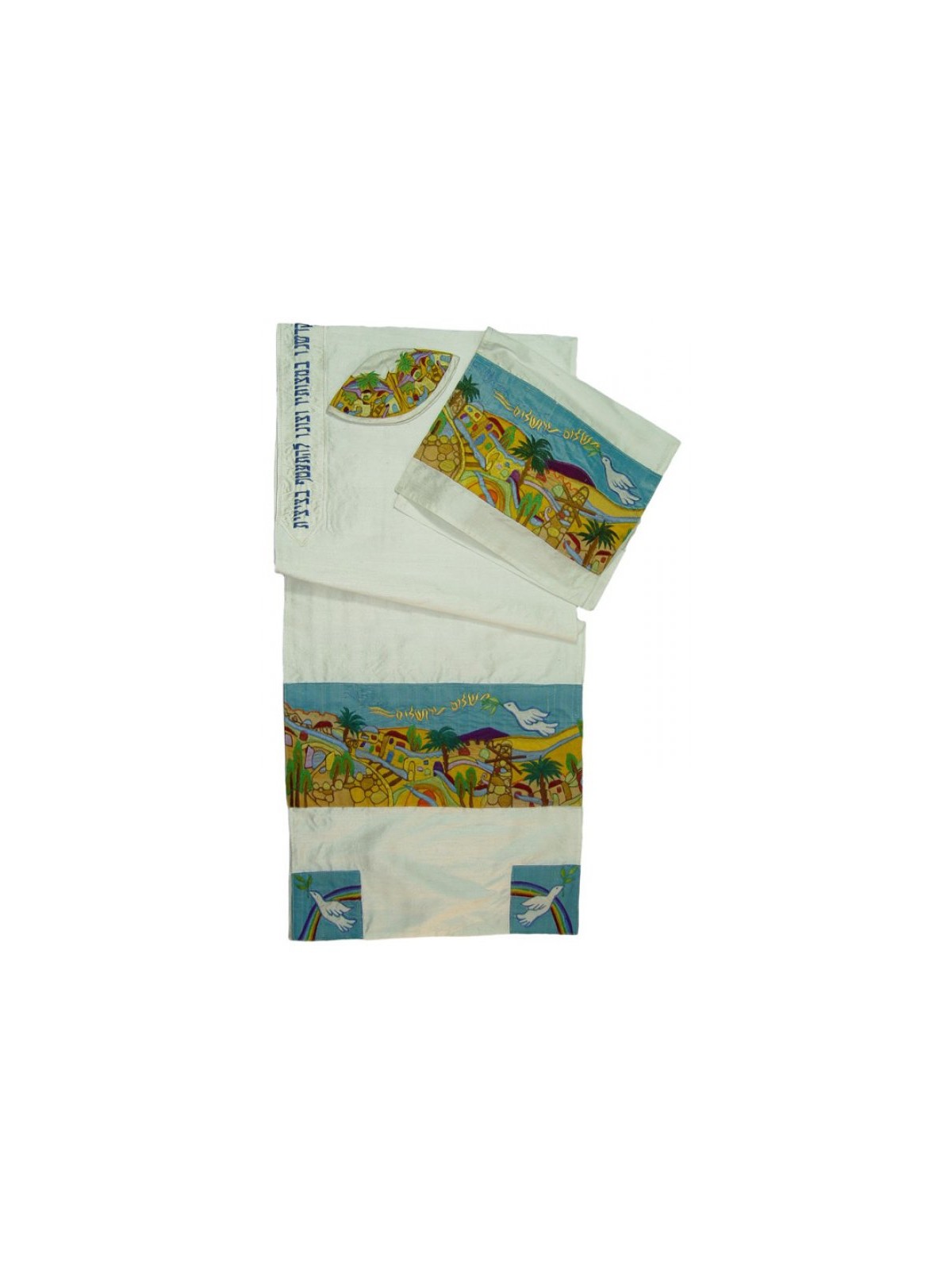 Rikmat Elimelech Silk Dove of Peace Tallit | Rikmat Elimelech Tallit