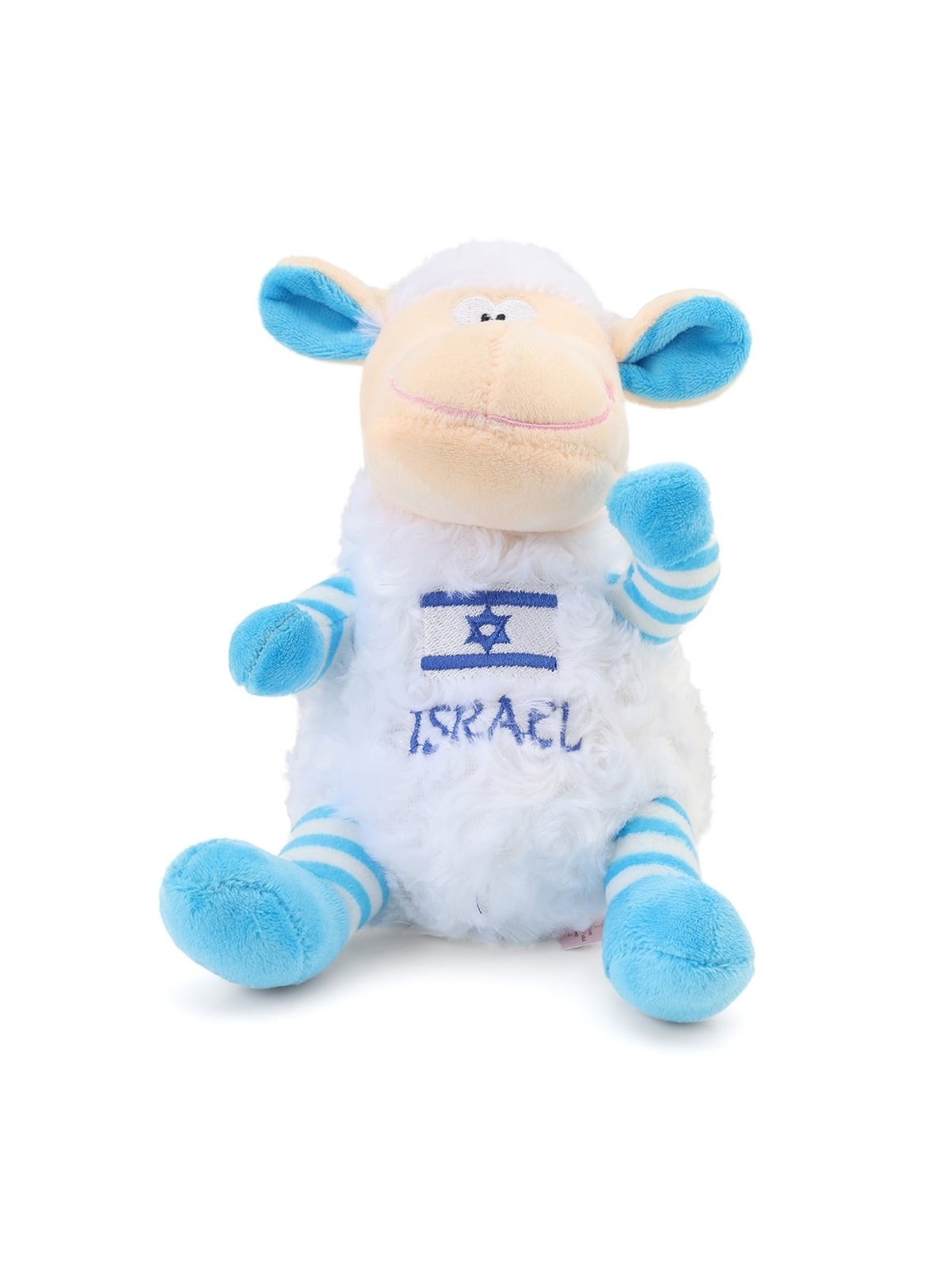 Blue and White Plush Israel Sheep