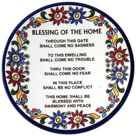 House Blessing Plate (English). Armenian Ceramic