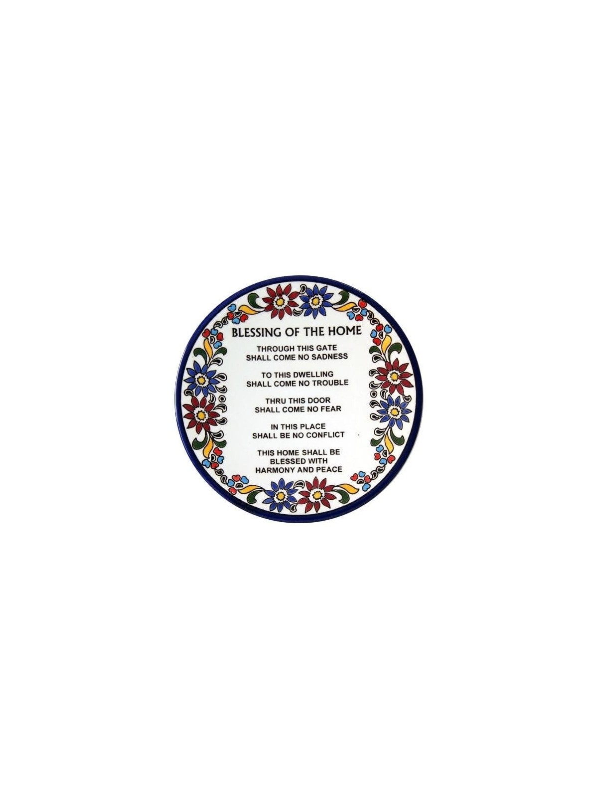 House Blessing Plate (English). Armenian Ceramic