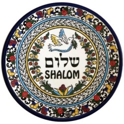 Armenian Ceramic Shalom Plate