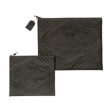 Black Faux Leather Tallit and Tefillin Bag ... | Talit & Tefillin Bags