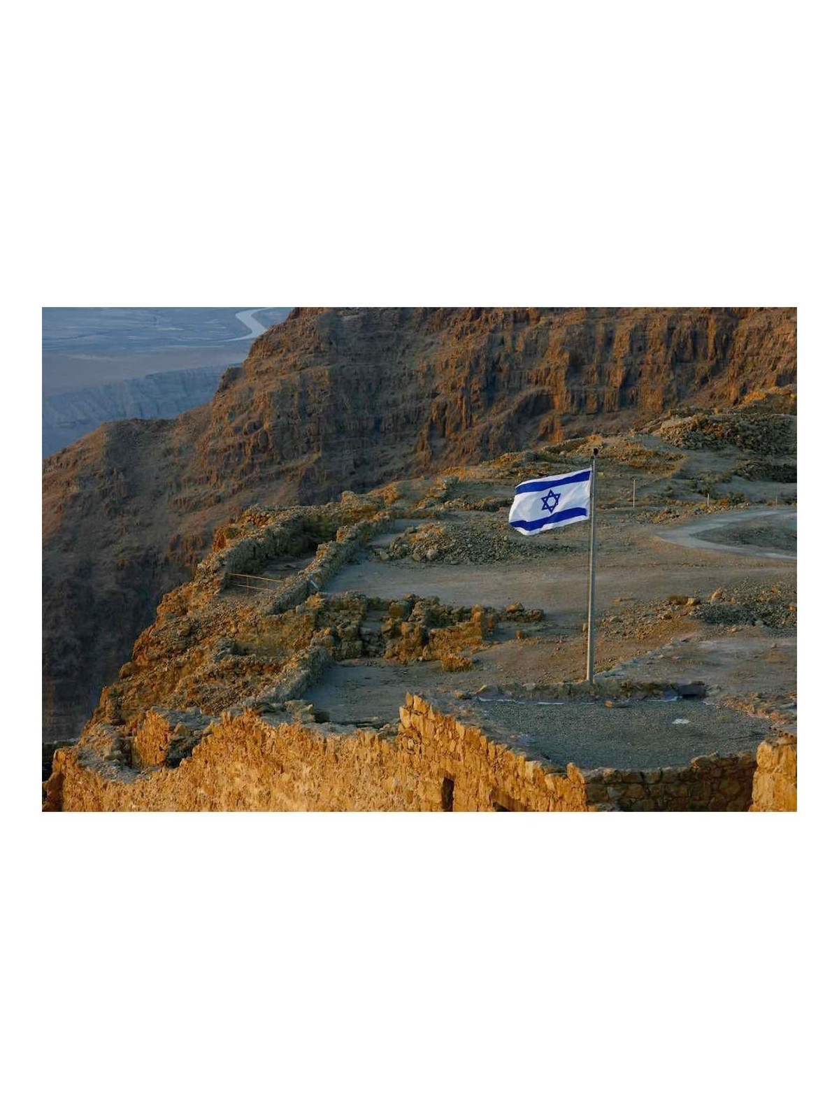 Sunrise At Masada Photograph by Oren Cohen