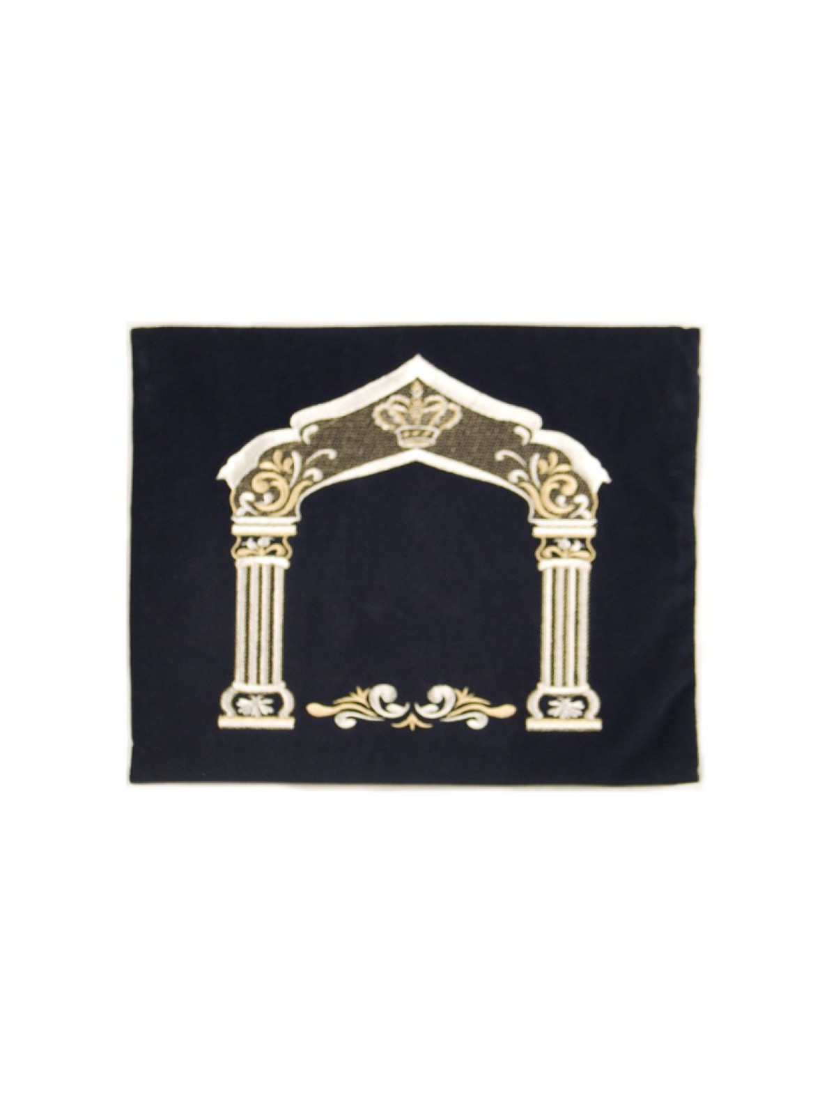 Dark Blue Velvet Tallit Tefillin Bags Silve... | Talit & Tefillin Bags