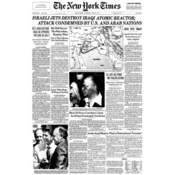 New York Times Reprint - The History of the State of Israel (16 Pages)