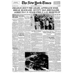 New York Times Reprint - The History of the State of Israel (16 Pages)