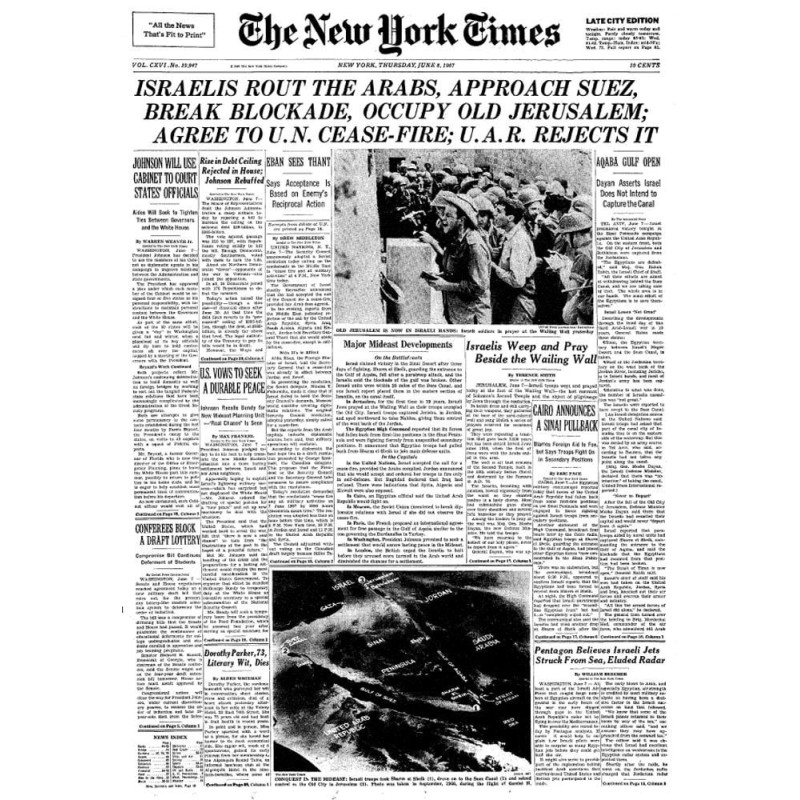 New York Times Reprint - The History of the State of Israel (16 Pages)