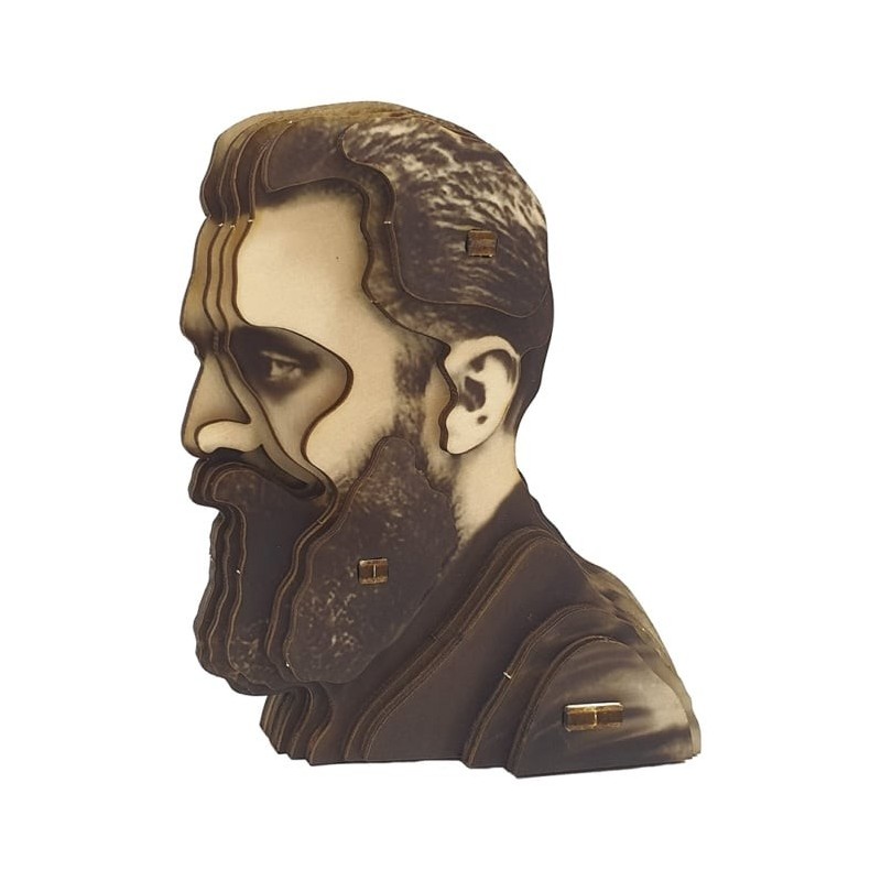 Educational Theodor Herzl 3D Wooden Puzzle Kit