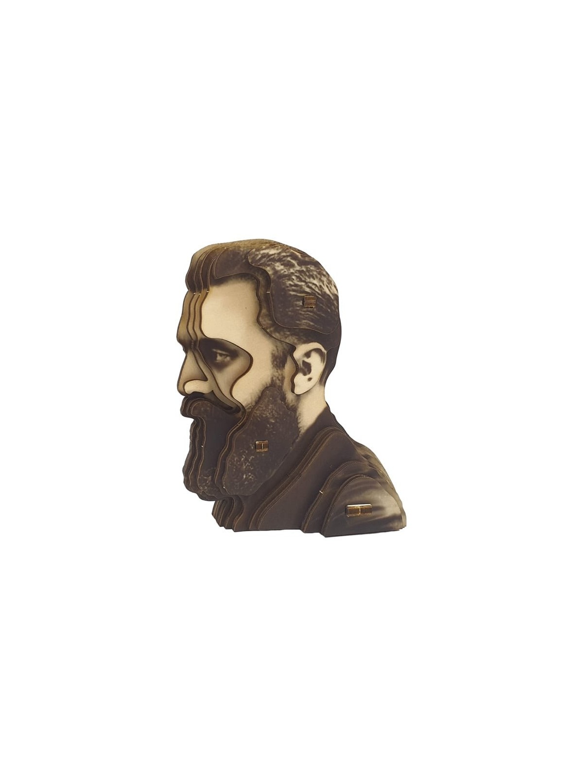 Educational Theodor Herzl 3D Wooden Puzzle Kit