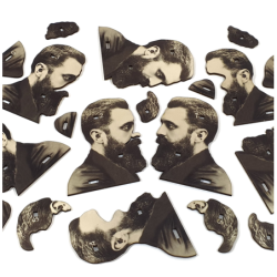 Educational Theodor Herzl 3D Wooden Puzzle Kit