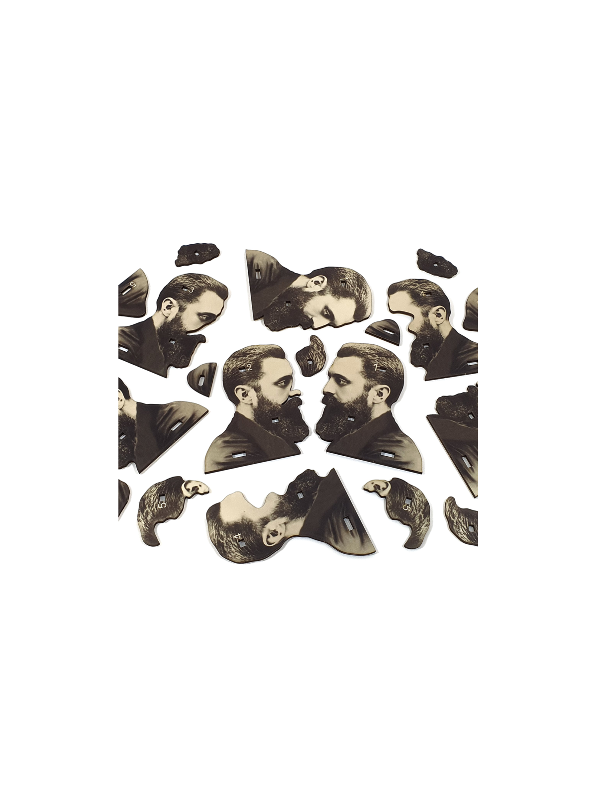 Educational Theodor Herzl 3D Wooden Puzzle Kit