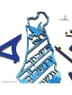 Colored Wooden DIY Im Eshkachech Map of Israel Puzzle