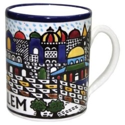 Coffee Mug - Jerusalem (Classic). Armenian Ceramic