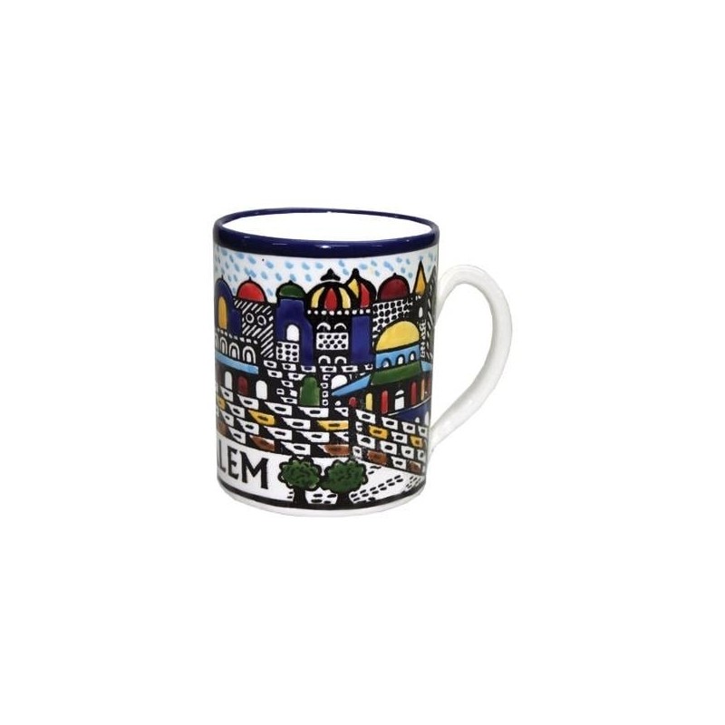 Coffee Mug - Jerusalem (Classic). Armenian Ceramic