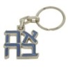 Ahava (Love) Sculpture: Keychain Keyring (Choice of Colors)
