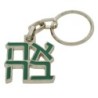 Ahava (Love) Sculpture: Keychain Keyring (Choice of Colors)