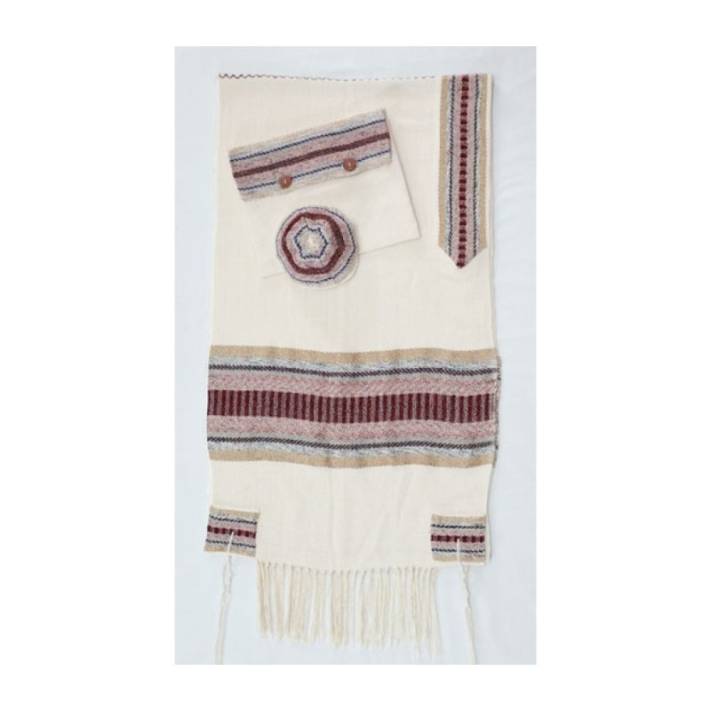 Weaving Creation Hand Woven Tallit Tifere... | Weaving Creation Tallit