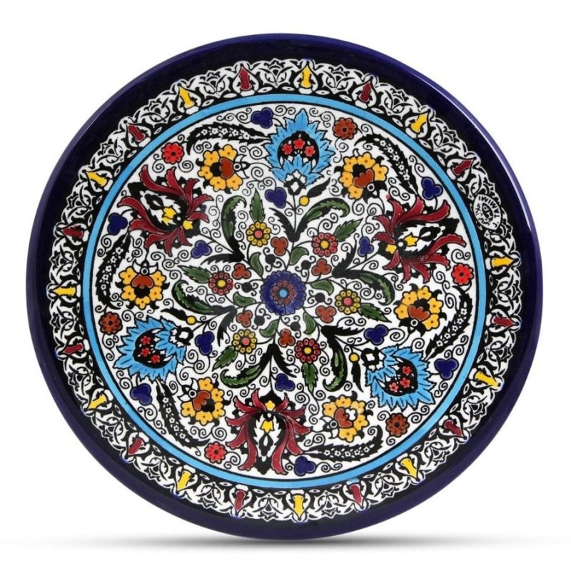Flowers Plate. Armenian Ceramic (D)