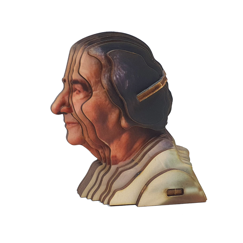 Educational Golda Meir 3D Wooden Puzzle Kit
