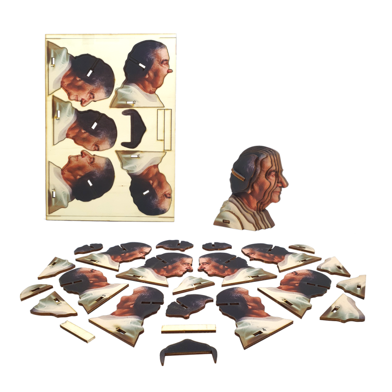 Educational Golda Meir 3D Wooden Puzzle Kit