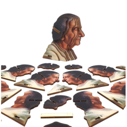 Educational Golda Meir 3D Wooden Puzzle Kit