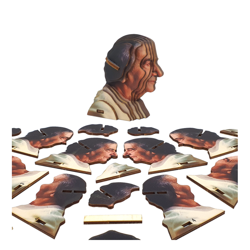 Educational Golda Meir 3D Wooden Puzzle Kit