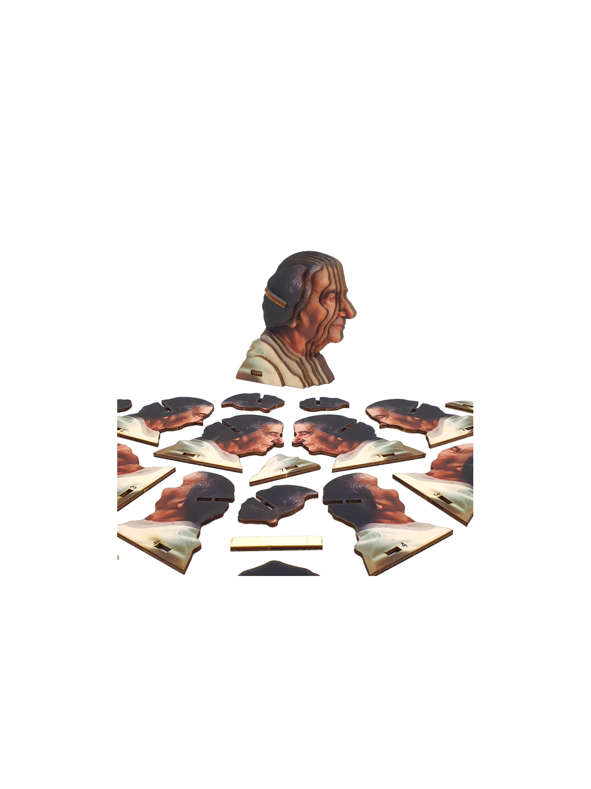 Educational Golda Meir 3D Wooden Puzzle Kit