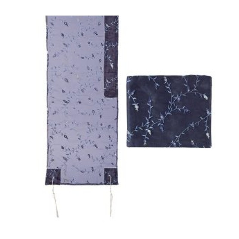 Yair Emanuel Organza Tallit Set Flower De... | Jewish Gift from Israel