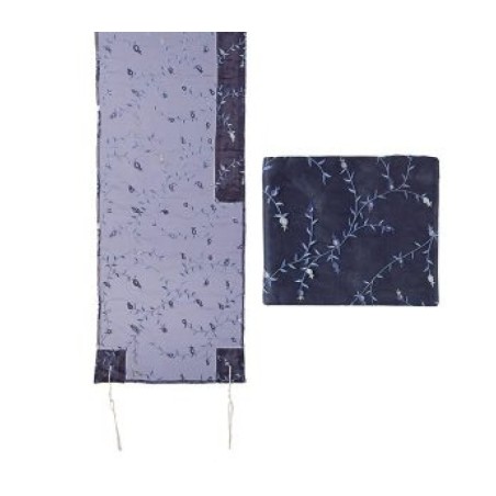 Yair Emanuel Organza Tallit Set Flower De... | Jewish Gift from Israel