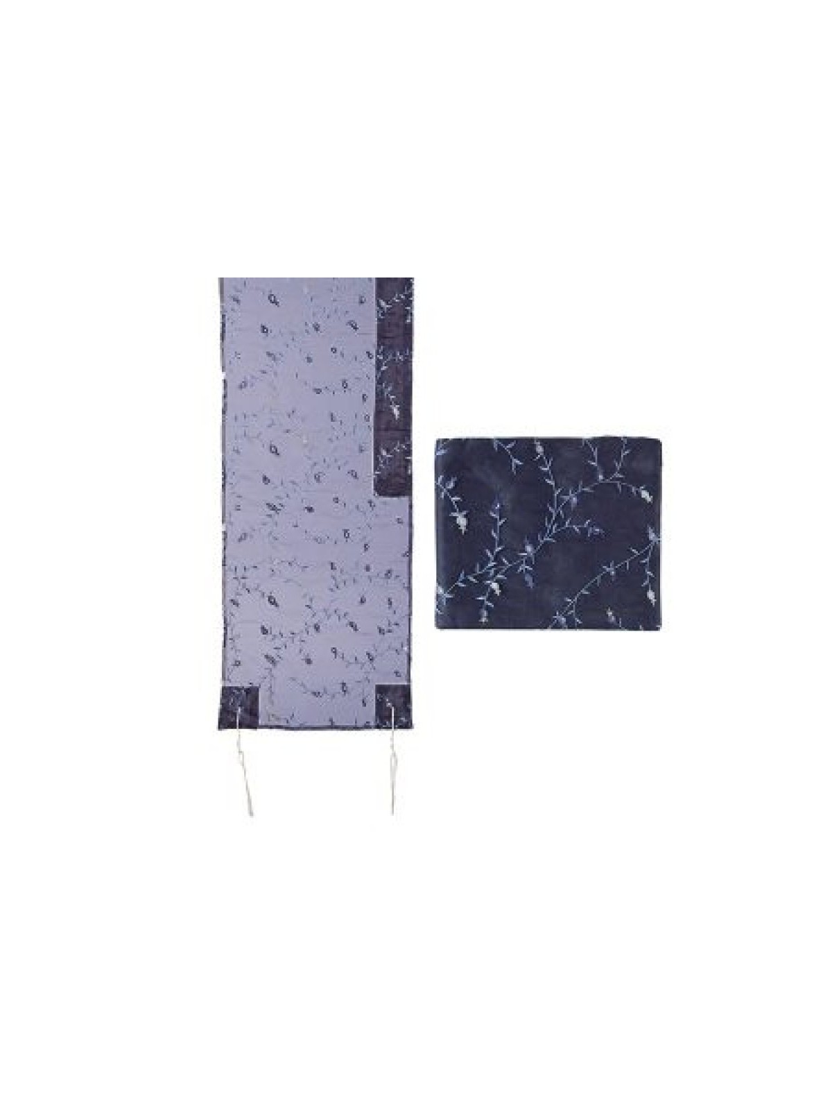 Yair Emanuel Organza Tallit Set Flower De... | Jewish Gift from Israel