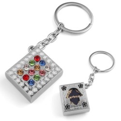 Mini Tehillim (Book of Psalms) Keychain With Hoshen and Hamsa Designs