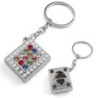Mini Tehillim (Book of Psalms) Keychain With Hoshen and Hamsa Designs