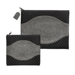 Two Tone Faux Leather Tallit and Tefillin B... | Talit & Tefillin Bags